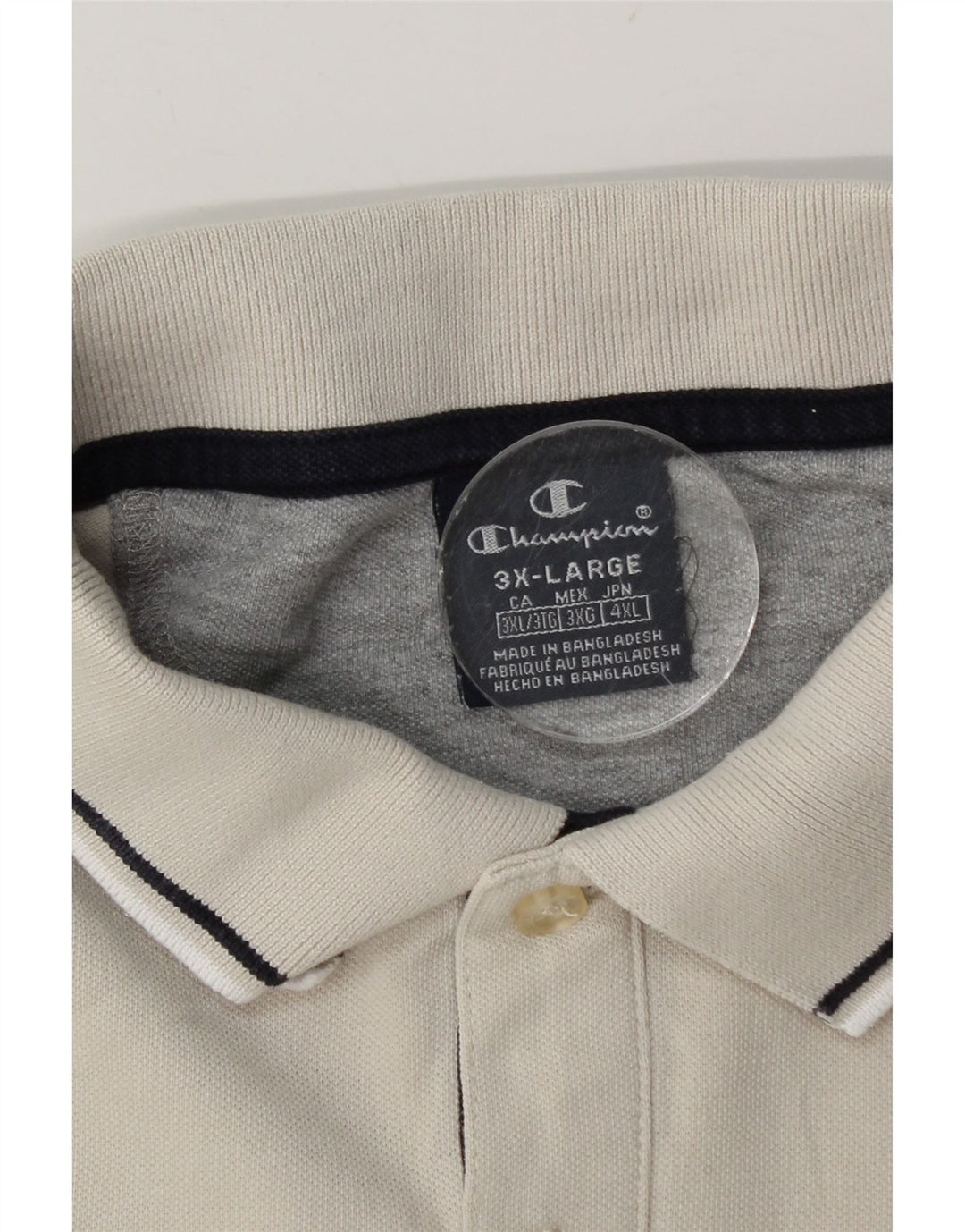 Champion Polo Para Hombre 3XL Blanco Roto
