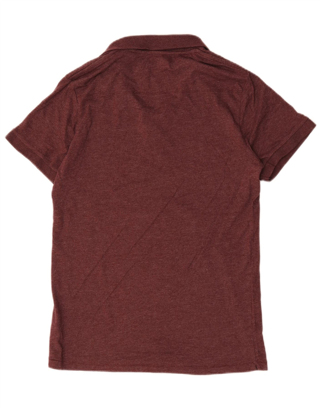 French Connection Polo para hombre de algodón burdeos medio
