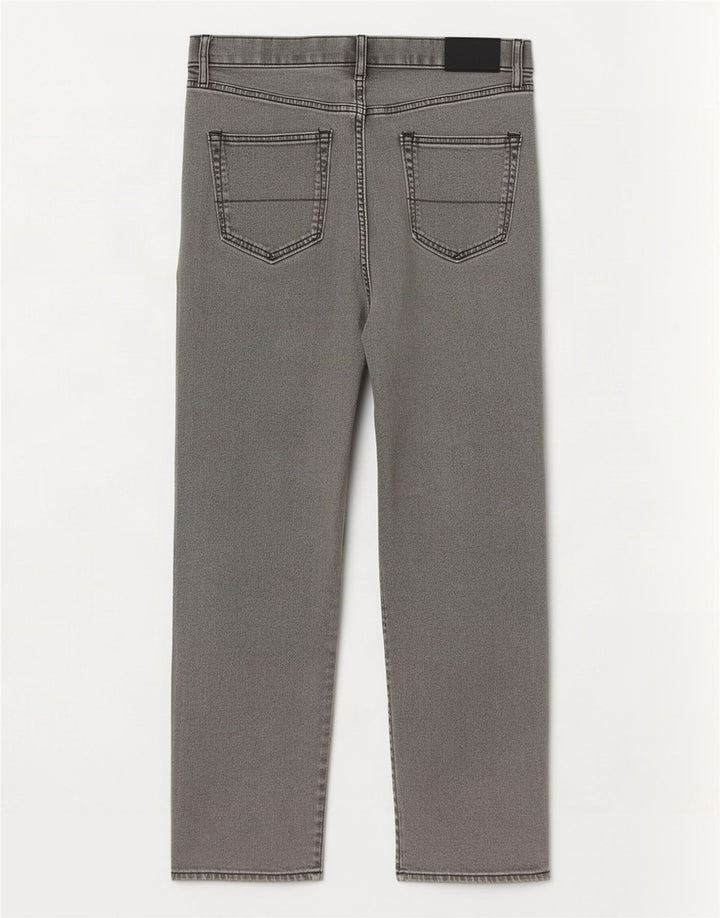 Marks & Spencer Vaqueros rectos regulares para hombre W36 L29 Algodón gris