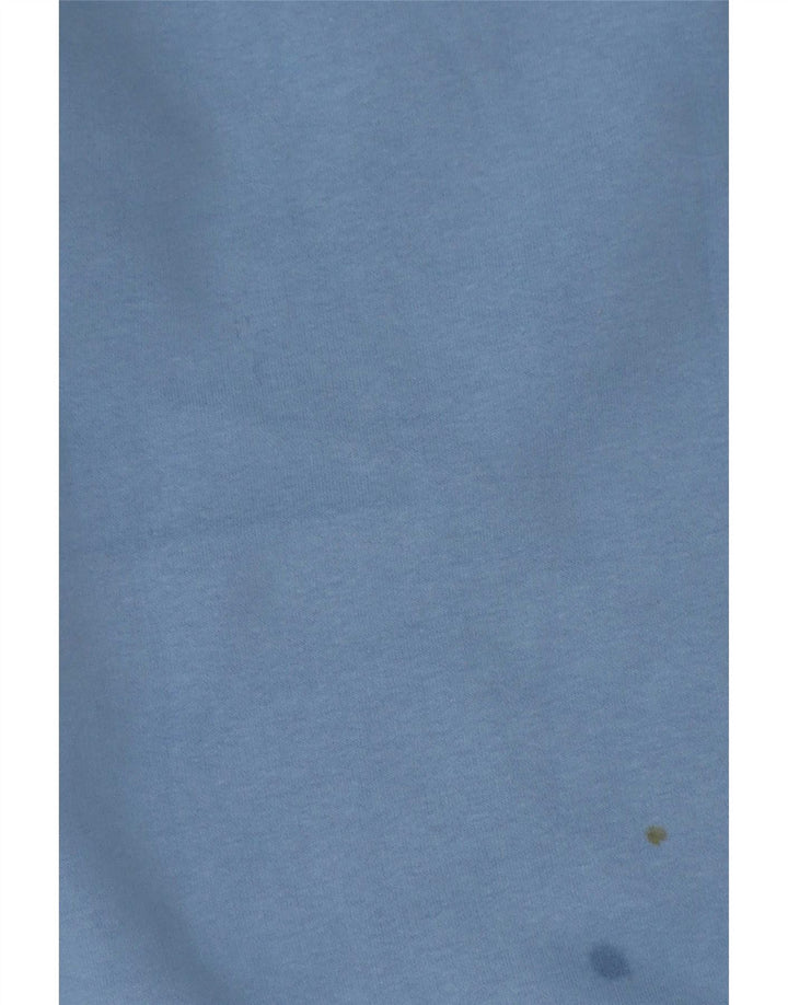 Crew Clothing - Sudadera con cuello y cremallera para hombre, jersey de algodón azul medio