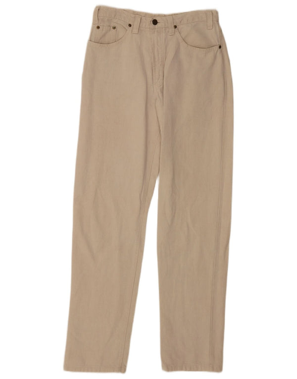 Pantalones Casuales Rectos Mujer Fink W31 L31 Cáñamo Beige