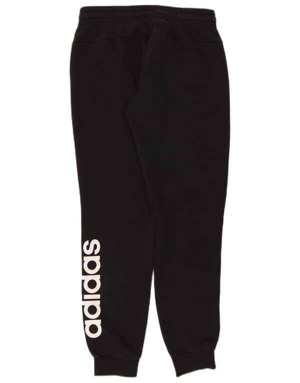 Adidas Mujer Graphic Chándal Pantalones Joggers UK 12/14 Mediano Negro