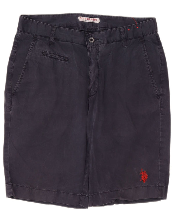 Asociación de Polo de EE. UU. Shorts chinos para hombre W32 Medium Azul marino Algodón