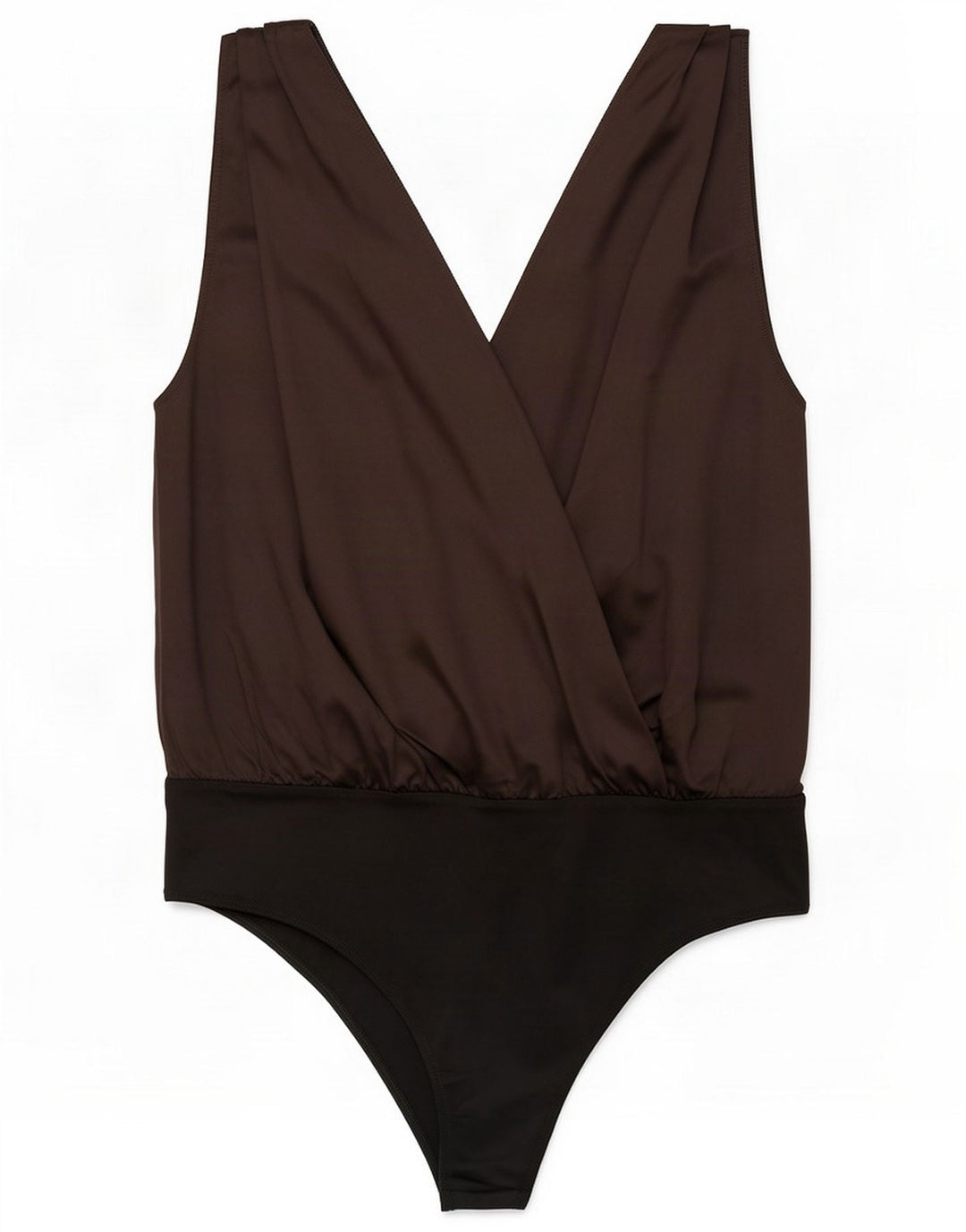 Zara Body Sin Mangas Mujer UK 44 Grande Poliéster Negro