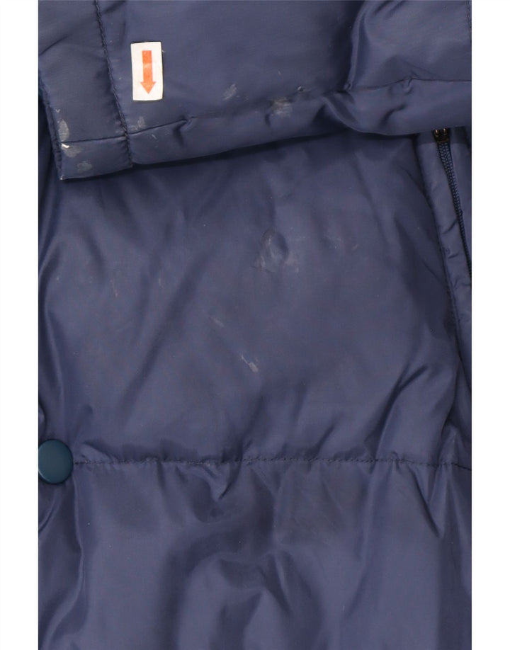 KAPPA Chaqueta acolchada con capucha para hombre UK 38 Medium Azul marino Poliamida