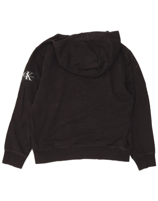 Calvin Klein Jeans Sudadera con capucha para hombre XL Algodón negro