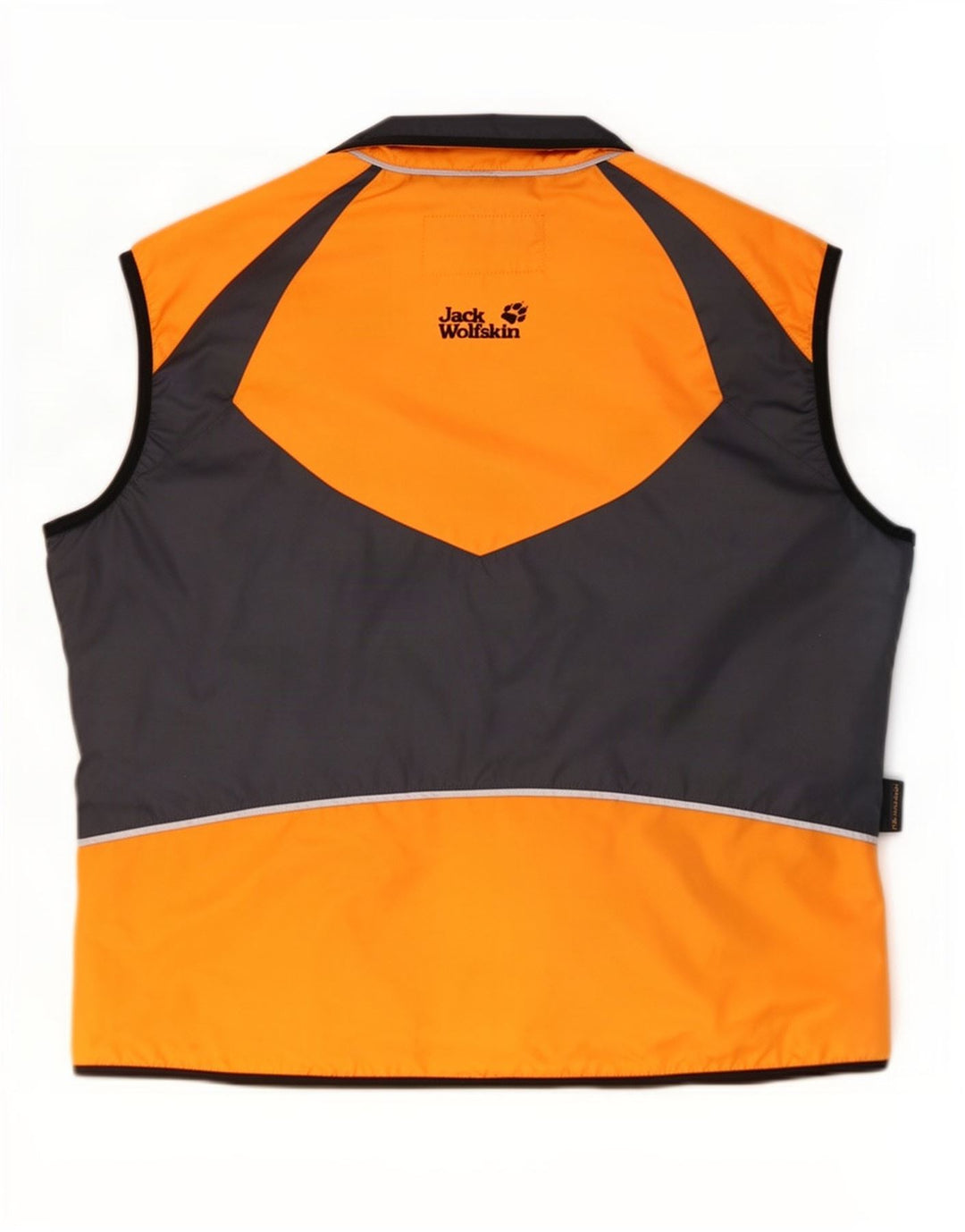 Jack Wolfskin Chaleco para hombre UK 40 Grande Naranja Colorblock Poliéster