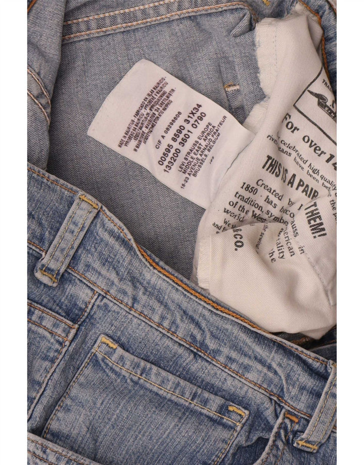 Vaqueros Levi's Mujer Rectos W31 L28 Algodón Azul