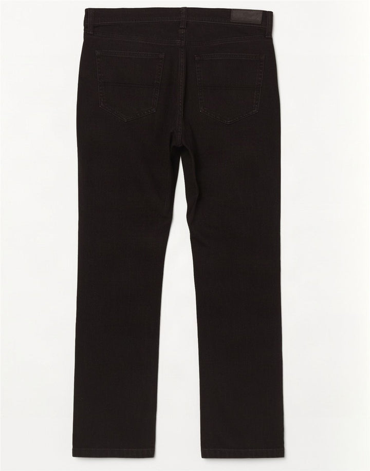 Marks & Spencer Vaqueros rectos regulares para hombre W36 L31 Algodón negro