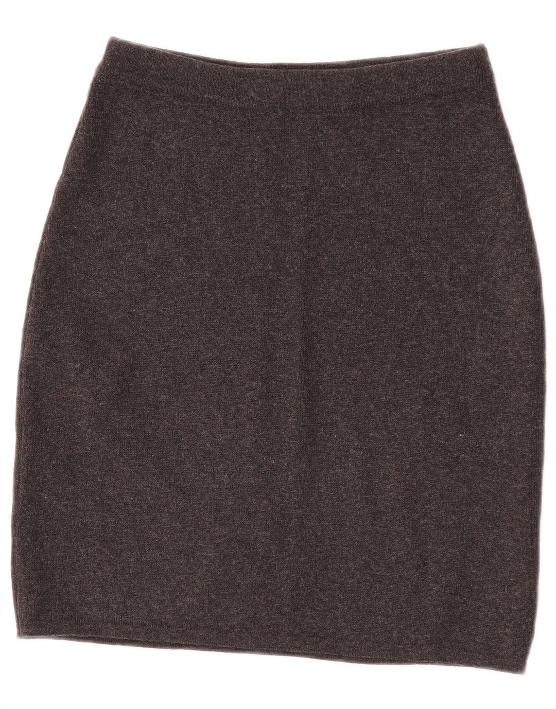 Vintage mujer punto lápiz falda W26 pequeño gris