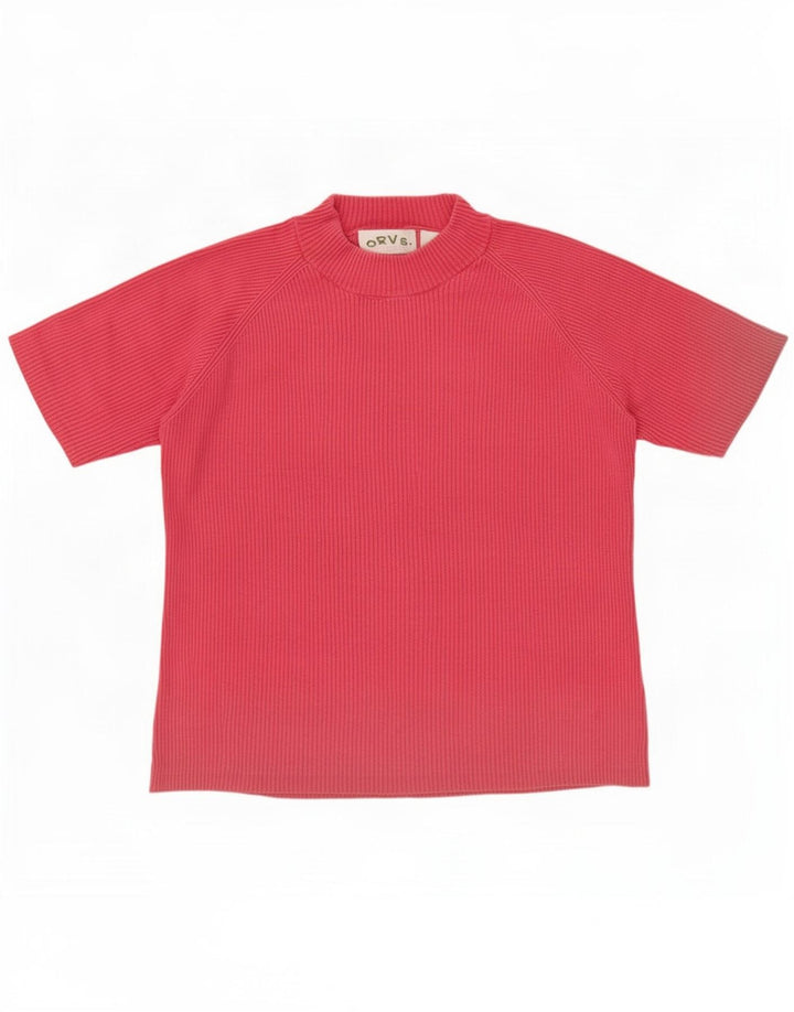 Camiseta Orvis para mujer Top UK 44 Medium Red Silk