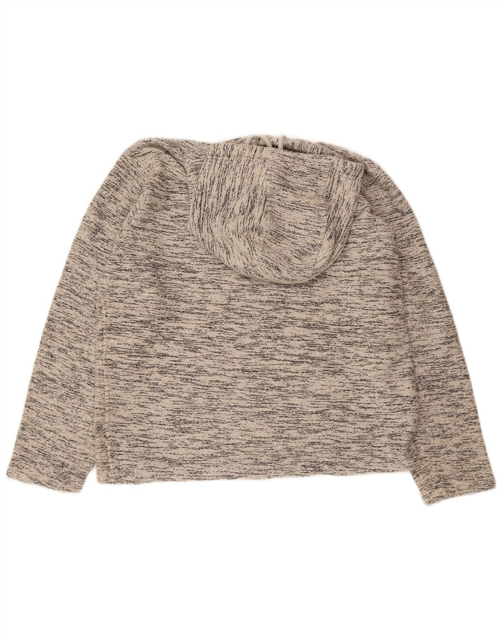 WEIRD FISH Jersey con capucha para hombre pequeño gris moteado