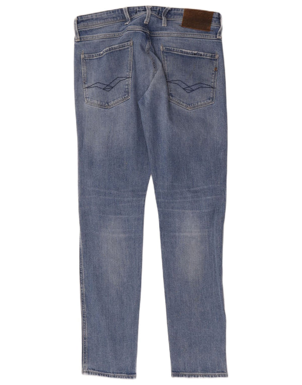 Vaqueros Replay Mujer Anbass Slim W32 L32 Algodón Azul