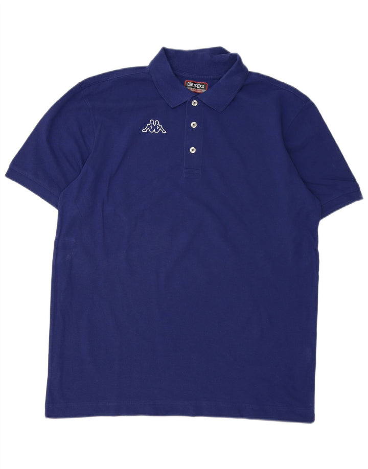 Kappa Polo Gráfico Hombre XL Algodón Azul