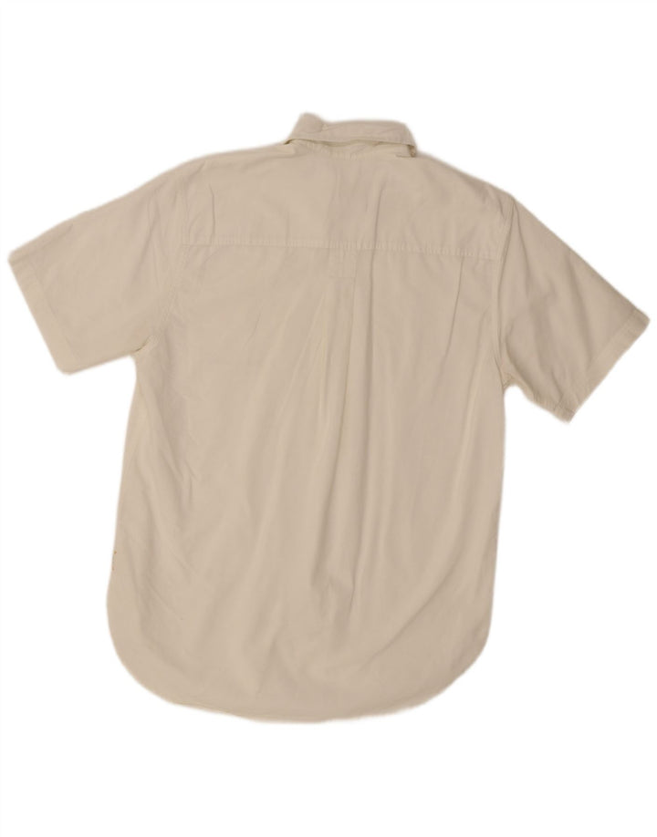 Camisa Timberland Hombre Manga Corta Mediana Blanca