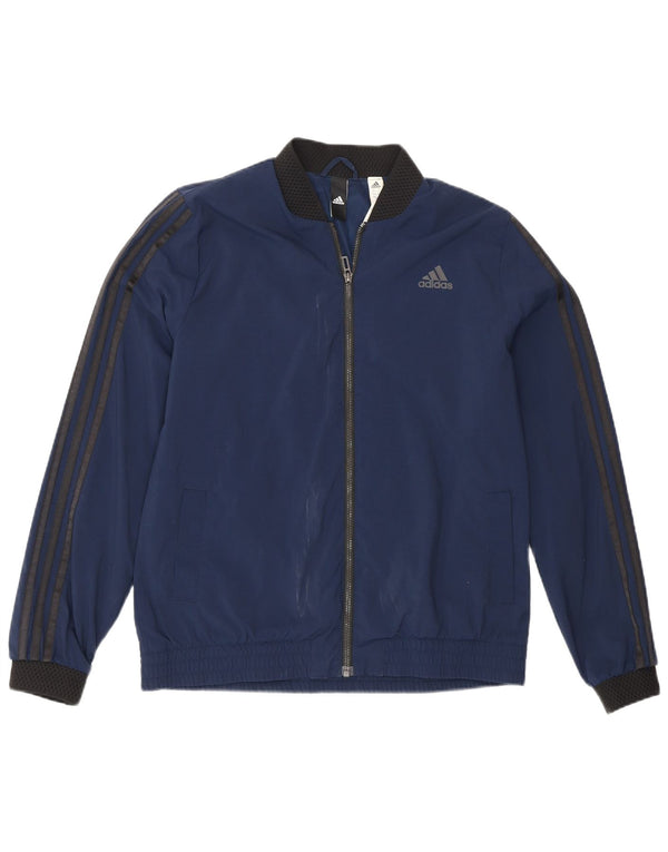 Adidas Mujer Chándal Top Chaqueta UK 16/18 Grande Azul Marino Deportes