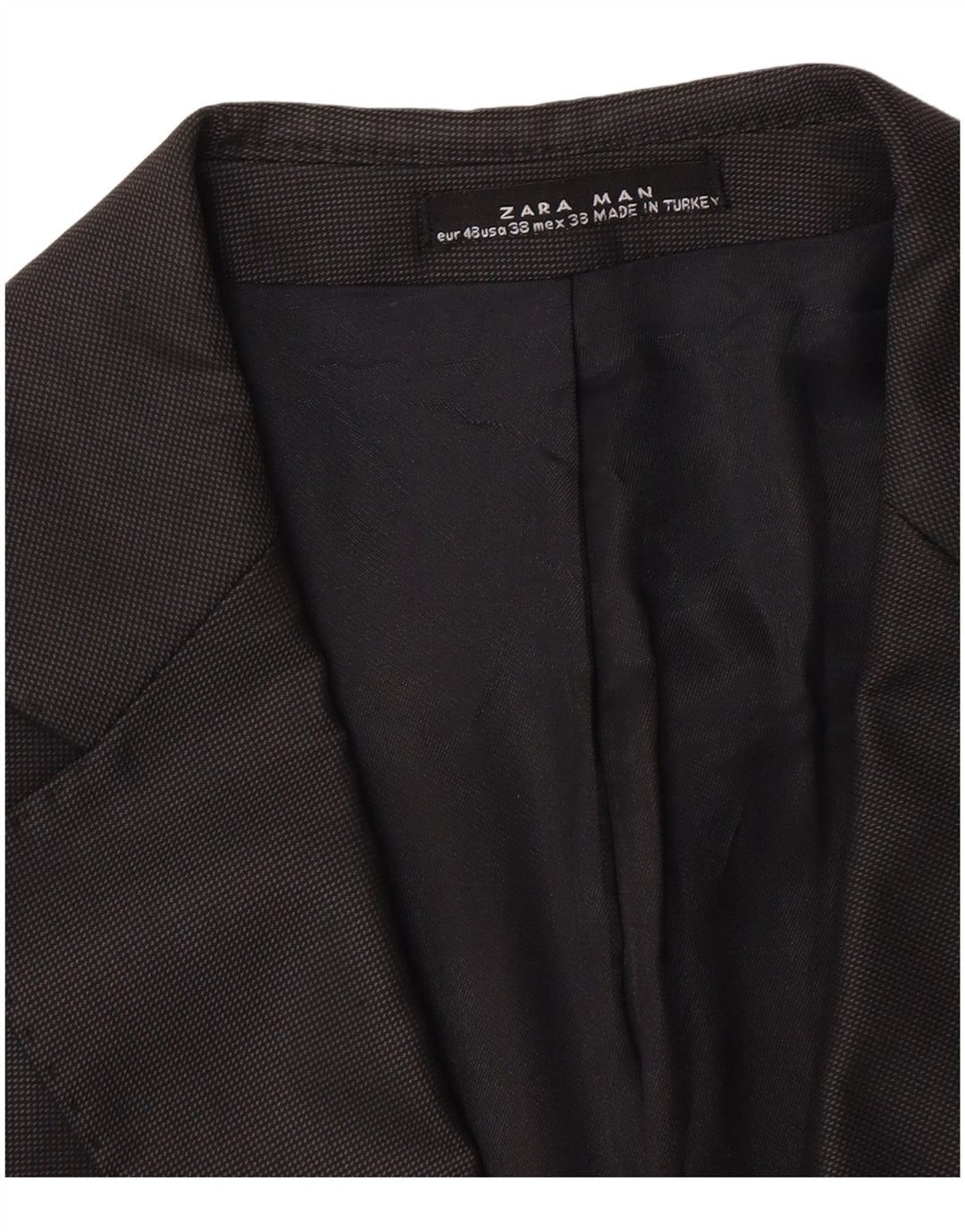Zara Chaqueta tipo blazer de 2 botones para hombre EU 48 Medium Black