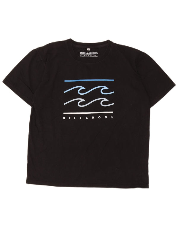 Billabong Hombre Camiseta Gráfica Top Medium Negro