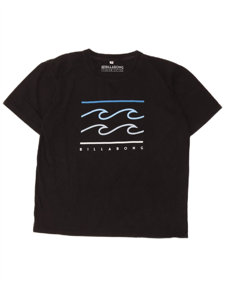 Billabong Hombre Camiseta Gráfica Top Medium Negro