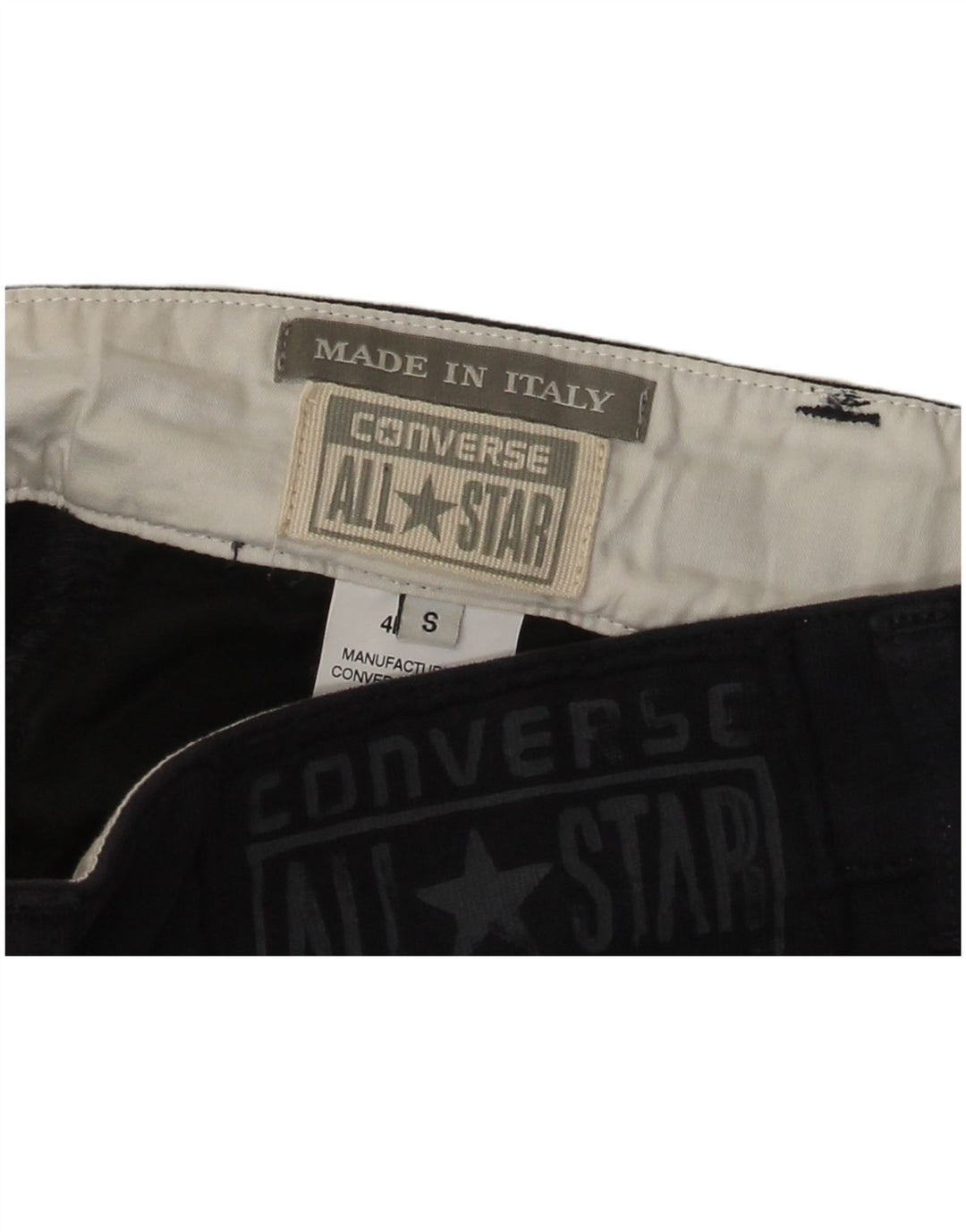 CONVERSE Pantalones cortos casuales para hombre pequeño W29 algodón azul marino