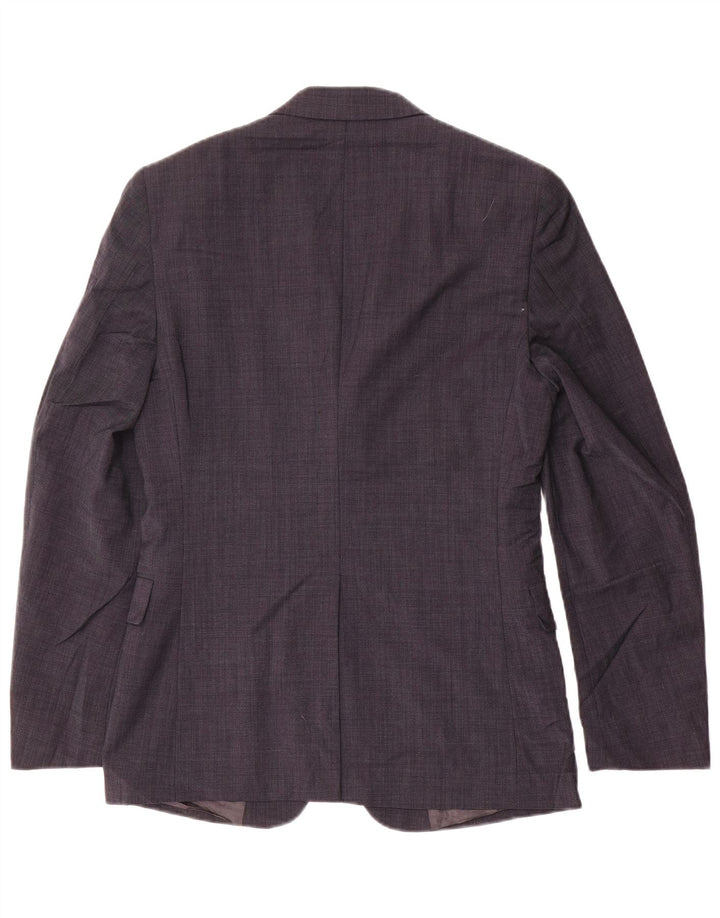 DKNY Chaqueta tipo blazer de 2 botones para hombre UK 36 Small Azul marino