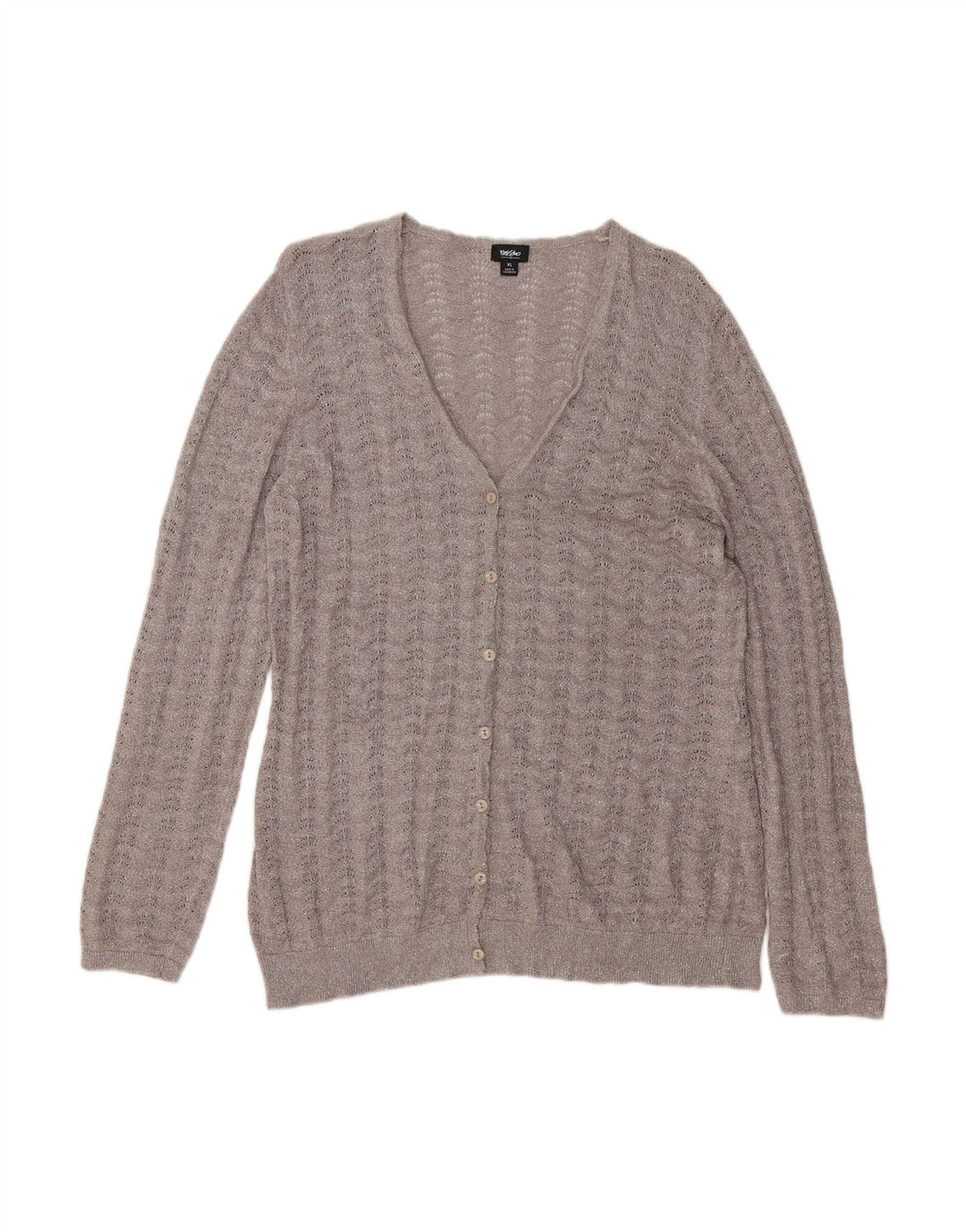 MOSSIMO Womens Cardigan Sweater UK 18 XL Grey Rayon