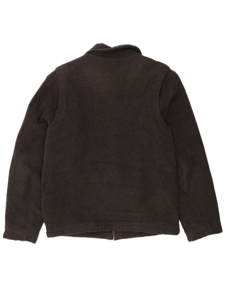 L.L.Bean Chaqueta Bomber para Hombre UK 36 Small Grey Wool