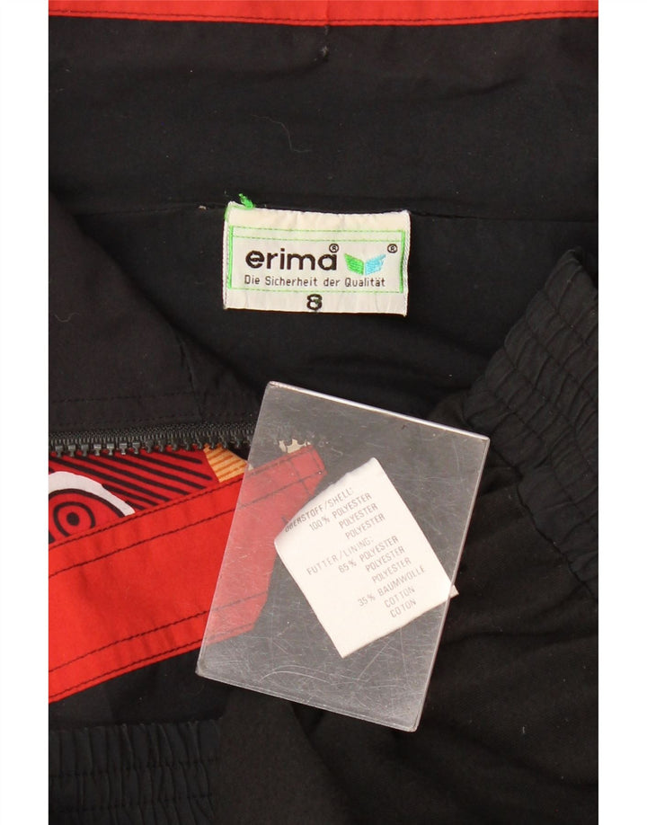 Erima Chándal para hombre Top Jacket 2XL Poliéster geométrico negro