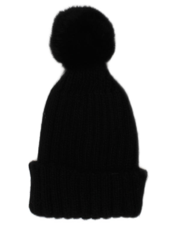 Colmar Mujer Gorro De Punto Con Pompón Talla Única Negro Acrílico Invierno