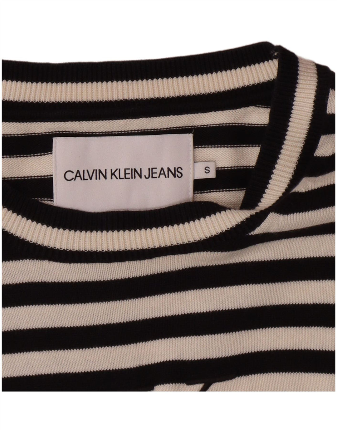 Calvin Klein suéter con cuello barco para mujer UK 10 Small Black Classic