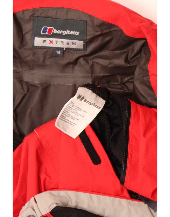 Berghaus Chubasquero con capucha para niño 13-14 años Nylon rojo