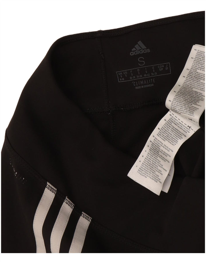 Adidas Leggings Climalite para mujer Reino Unido 8/10 Pequeño Negro Poliéster