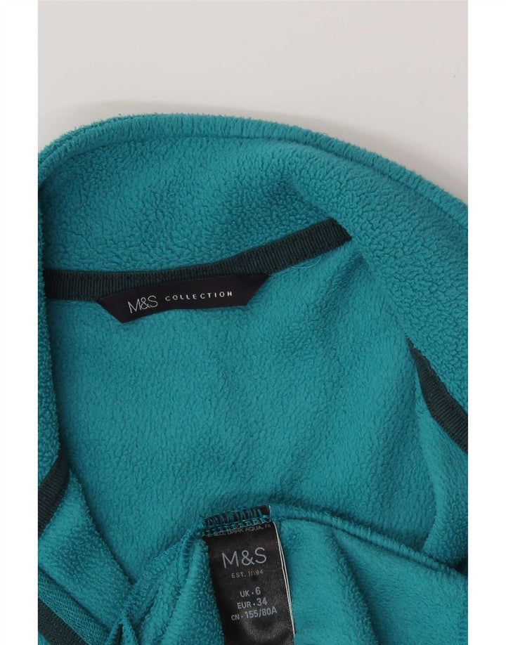 Marks & Spencer Chaqueta polar para mujer UK 6 XS Poliéster azul
