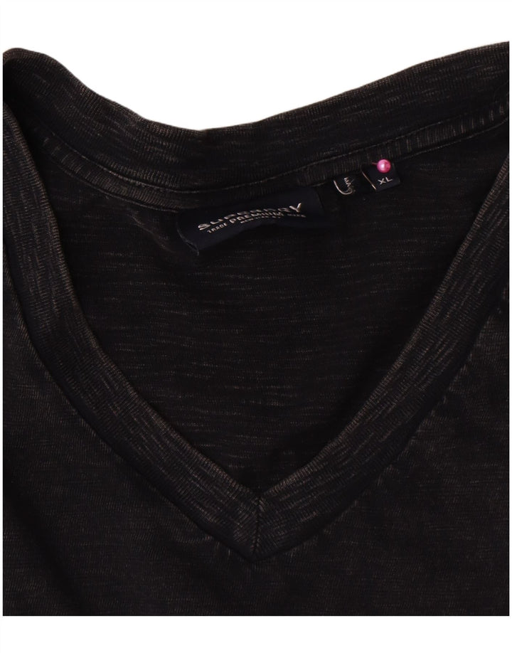 Superdry Camiseta Hombre Top XL Algodón Negro