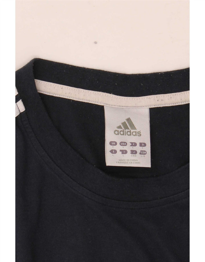 Adidas - Camiseta gráfica para hombre, talla grande, azul marino