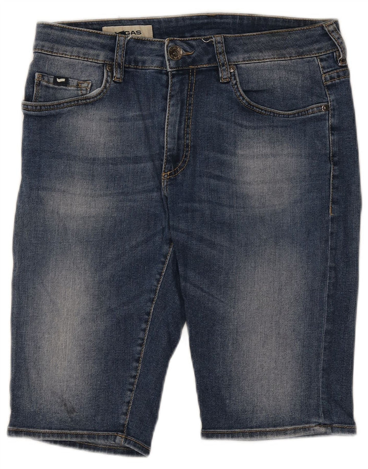 Shorts vaqueros para hombre Gas W33 Algodón azul medio