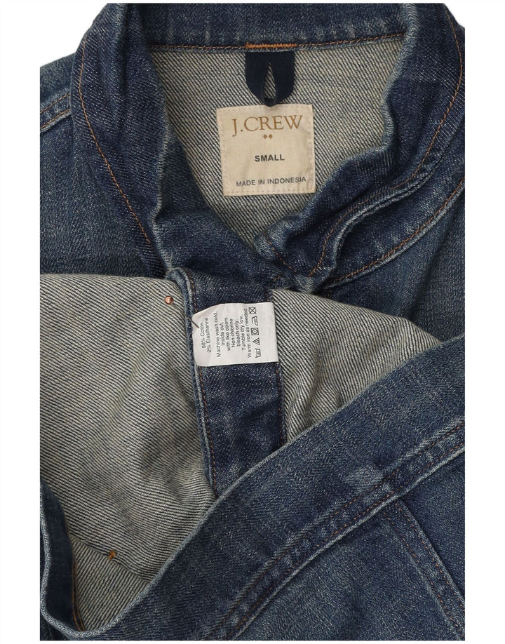 J. CREW Chaqueta vaquera corta para mujer UK 10 Small Blue Cotton