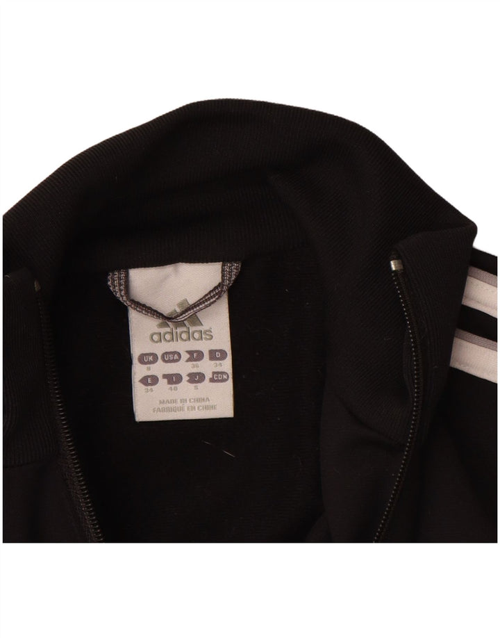 ADIDAS Chaqueta de chándal para mujer UK 8 Small Poliéster negro