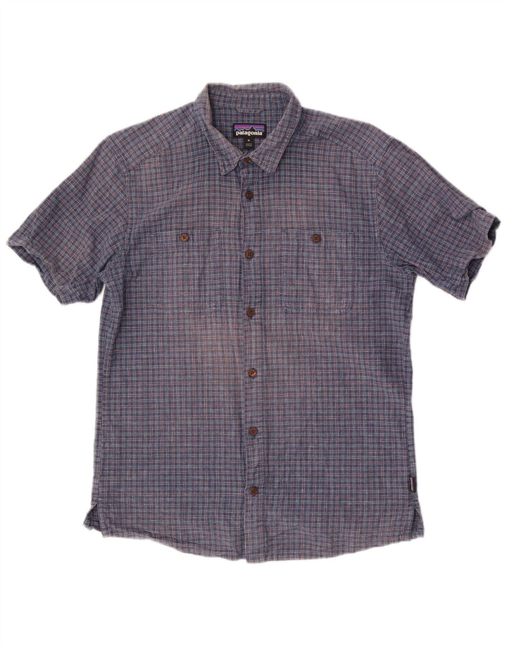 Camisa Patagonia Hombre Manga Corta Medium Blue Check