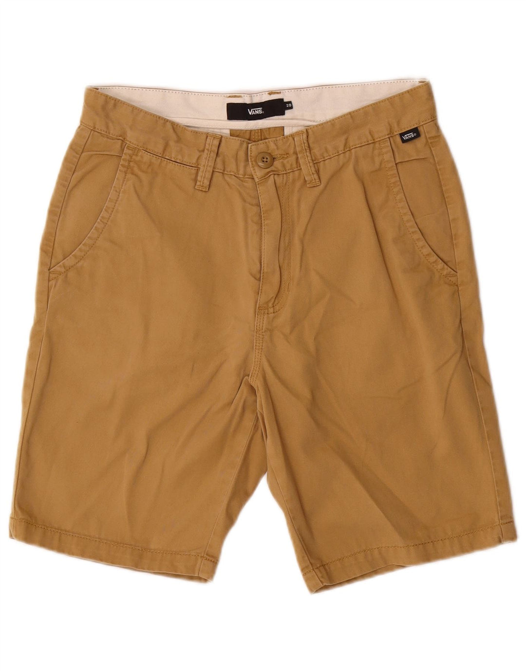 Vans Mens Chino Shorts W29 Pequeño Algodón Beige