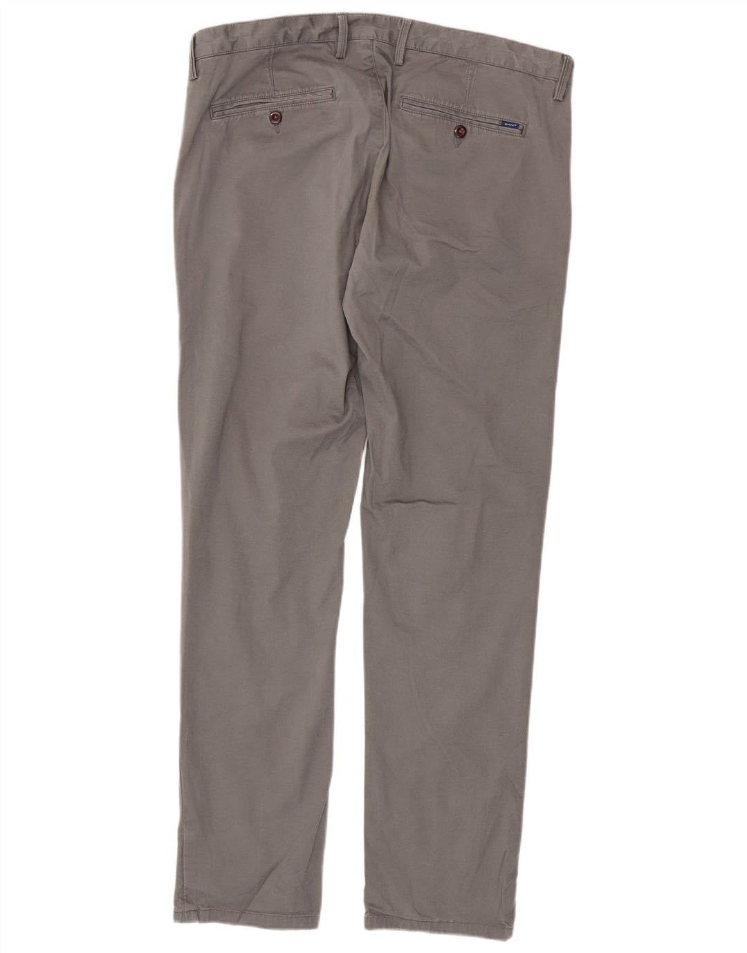 GANT Pantalón chino recto para hombre W36 L34 Algodón gris
