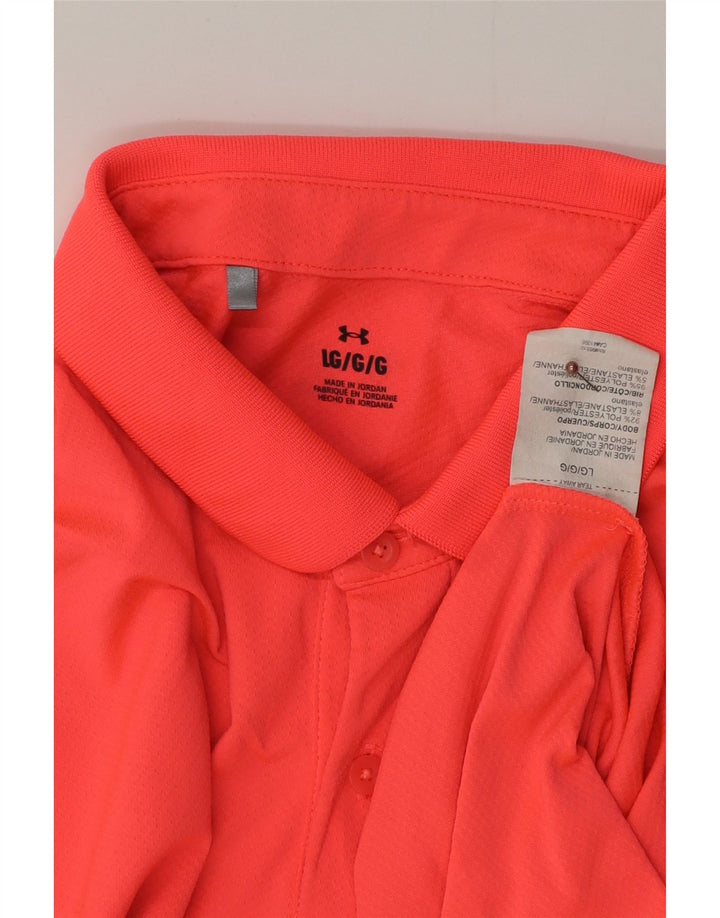 UNDER ARMOUR Polo para hombre Poliéster rosa grande