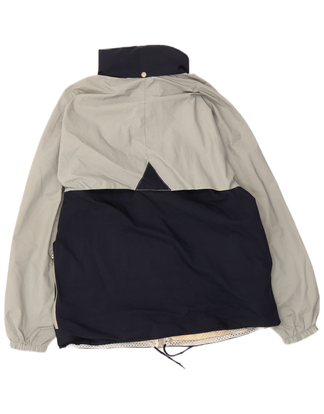 K-Way Chaqueta impermeable con capucha para hombre UK 38 Medium Azul marino Colorblock Poliéster
