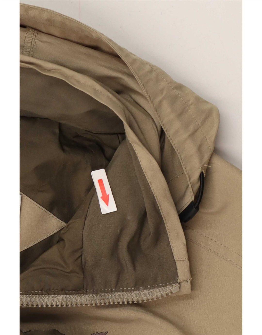 Jack Wolfskin Chaqueta utilitaria con capucha para mujer UK 14/16 Large Caqui Poliéster