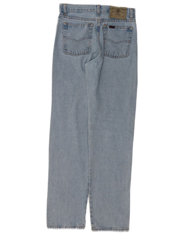 Invicta Vaqueros rectos de cintura alta para niñas 13-14 años W26 L31 Algodón azul