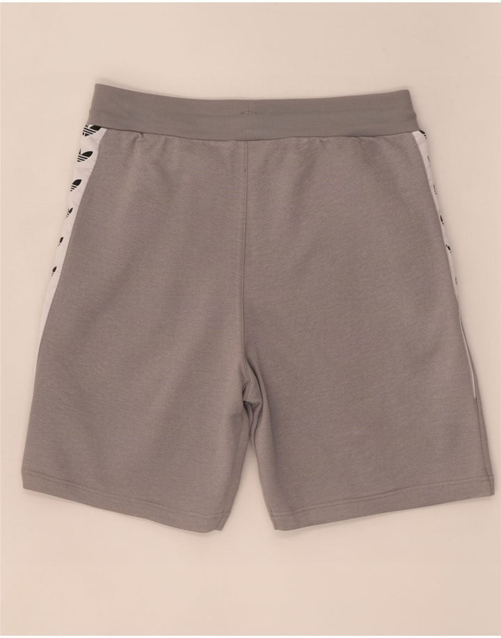 Adidas Hombre Pantalones Cortos Deportivos Gráficos Poliéster Color Block Gris Medio