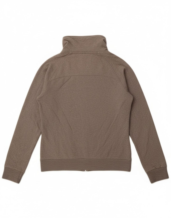 Puma Mujer Chándal Top Chaqueta UK 14 Grande Gris Algodón