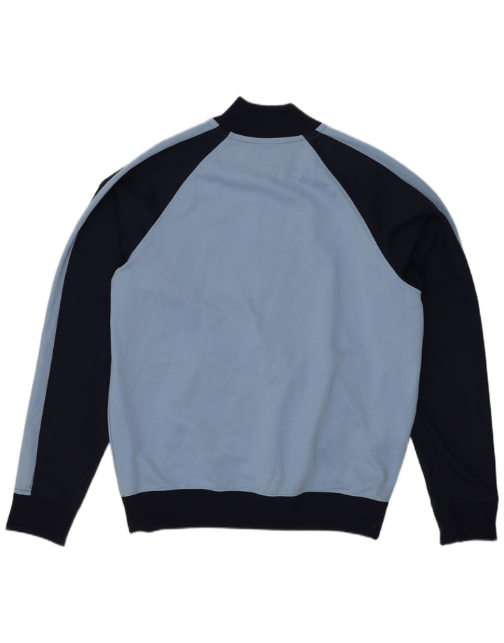 Fred Perry Hombre Chaqueta De Chándal Superior Deporte Color Block Azul Medio