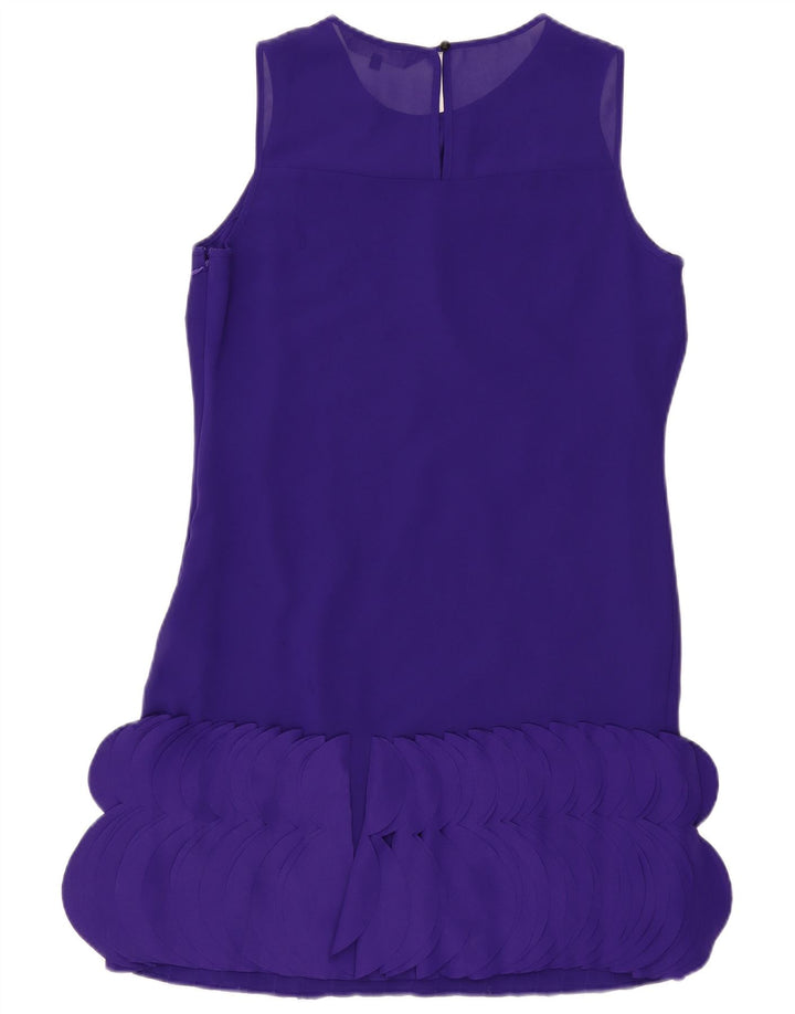 Principios Vestido recto regular sin mangas para mujer UK 42 Medio Púrpura