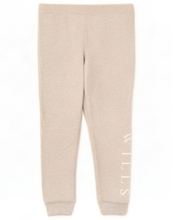 Jack Wills Womens Graphic Crop Tracksuit Trousers Joggers UK 14 Large Grey